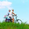 ElderlyCoupleCyclingBike