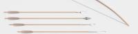 An English longbow and arrows, as found on the iStock website