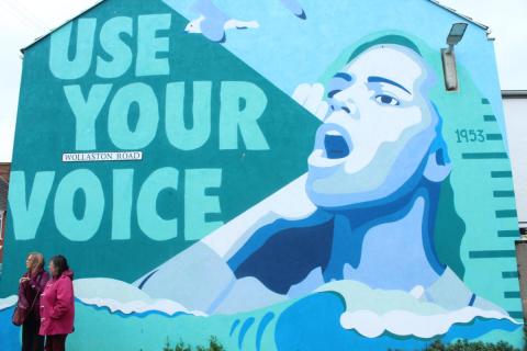 Image: Use Your Voice Mural, Wollaston Rd, Lowestoft