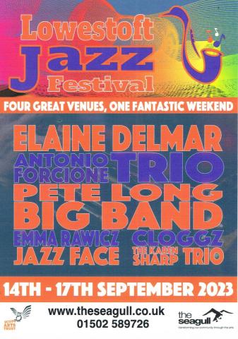 Lowestoft Jazz Festival 14 - 17 Sept