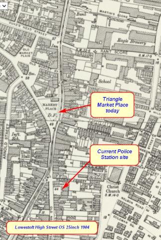 Map: Lowestoft High Street South Section 1904