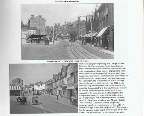 Lowestoft Market 1903 and 1990's