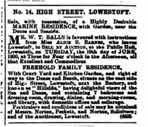 Lowestoft Journal 1893