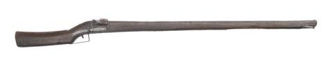 Italian matchlock firearm of caliver/musket type, c. 1540. Royal Armouries Collection